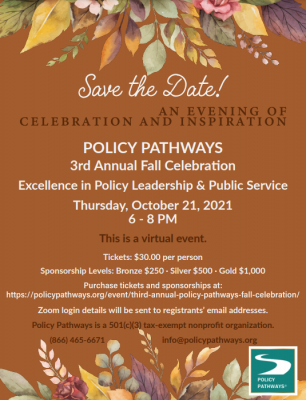 Policy Pathways 3rd Annual Fall Celebration