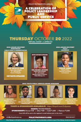 Policy Pathways 2023 Fall Celebration Flyer